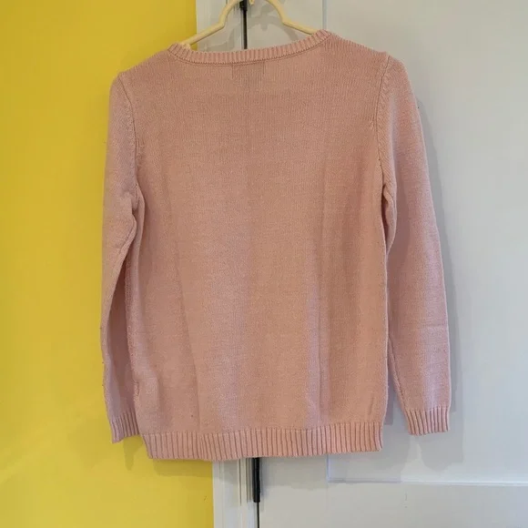 Laura Scott Pink Cable Knit Sweater - Picture 2 of 5